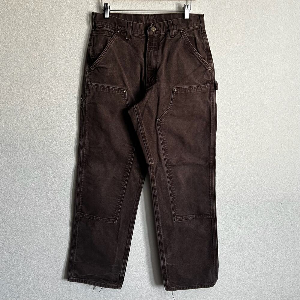 Carhartt B136 DKB faded brown double knee work wear carpenter pants